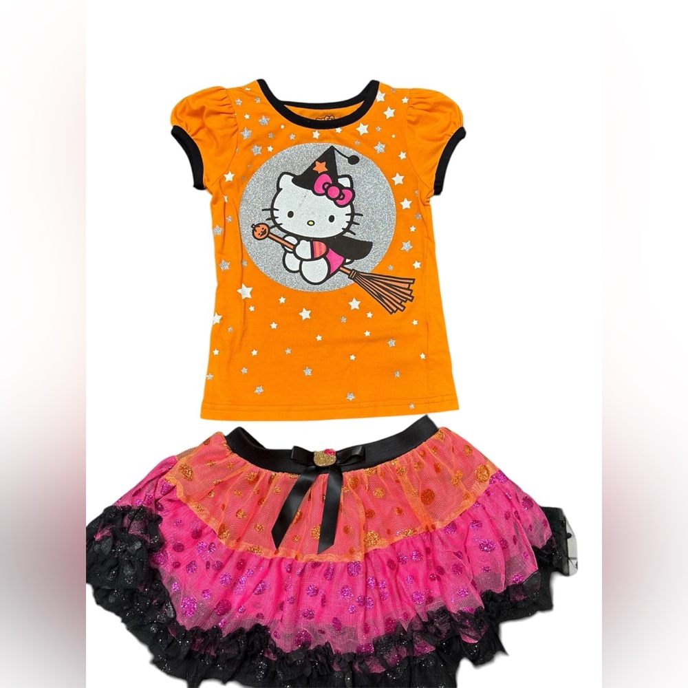 Hello Kitty Sanrio Halloween Skirt and Top Set